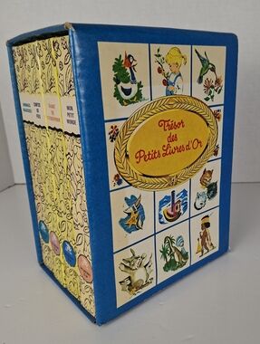 Coffret Vintage Trésor des Petits Livres d'Or  4 Volumes 1971 Contes Illustrés